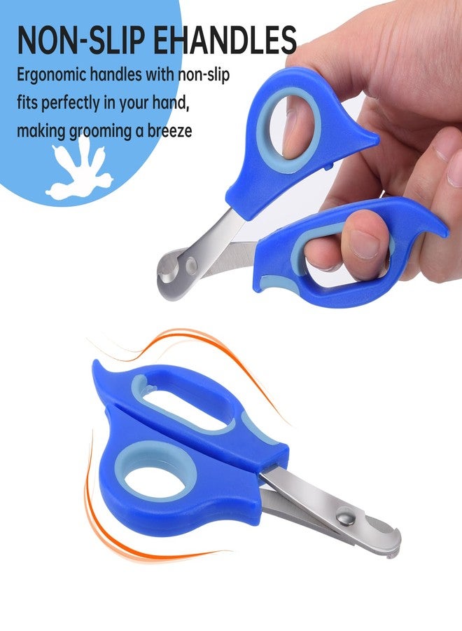 KEUYE Bearded Dragon Nail Clippers,Stainless Steel Bearded Dragon Toe Nail Clippers with Precise Angled Edges (Blue) - Image 3